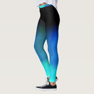 skugga av galna blått leggings