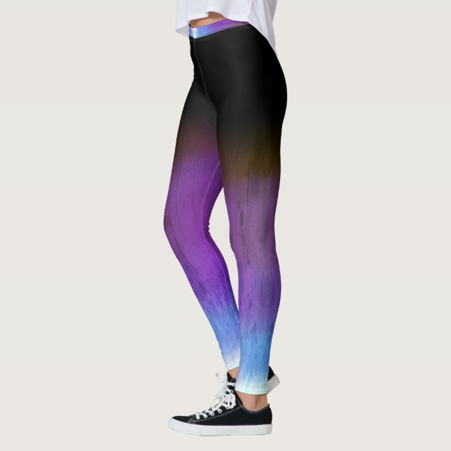skugga av galna lilor leggings (Vänster)