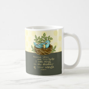 Skugga av hans vingar kaffemugg