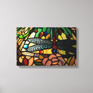 Skugga av tjocka, staplade glaslampor canvastryck