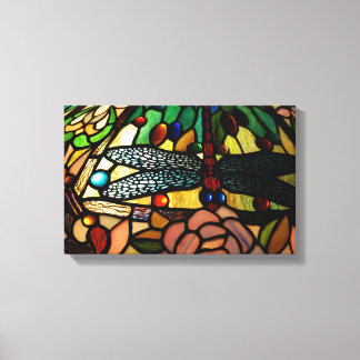 Skugga av tjocka, staplade glaslampor canvastryck