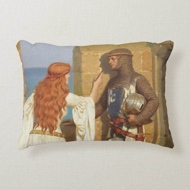 Skugga, C. 1909 av Edmund Leighton Prydnadskudde (Framsidan)