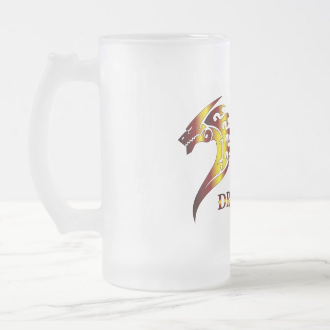 Skugga Dragon Beer Glass Frostat Ölglas (Vänster)