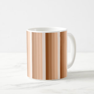 Skugga för bränd orange rand kaffemugg