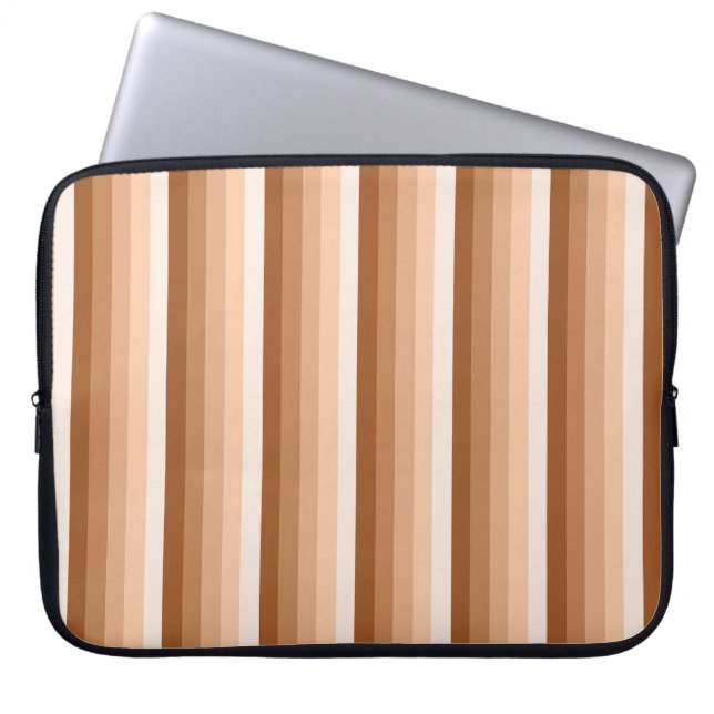 Skugga för bränd orange rand laptop fodral (Framsidan)