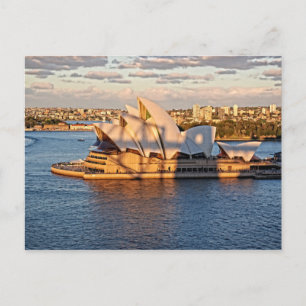 Skugga för hamnbryggan på Sydney Opera House Vykort