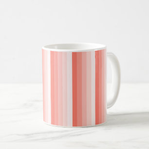 Skugga för korallskugga rand kaffemugg