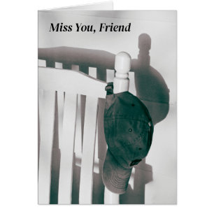 Skugga för min vänskapskugga och Rocking-stol sakn Hälsningskort