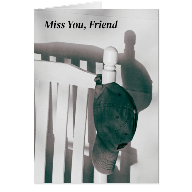 Skugga för min vänskapskugga och Rocking-stol sakn Hälsningskort (Framsidan)