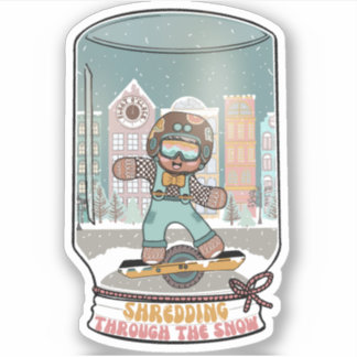 Skugga genom Snö-märke 1 Klistermärken