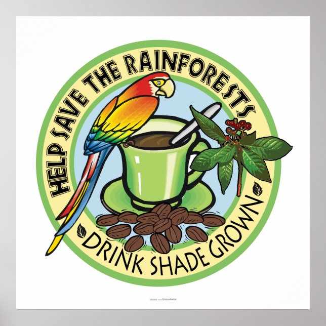 Skugga Grown Coffee Poster (Framsidan)