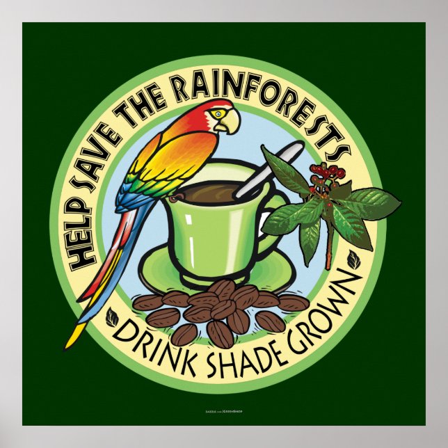 Skugga Grown Coffee Poster (Framsidan)