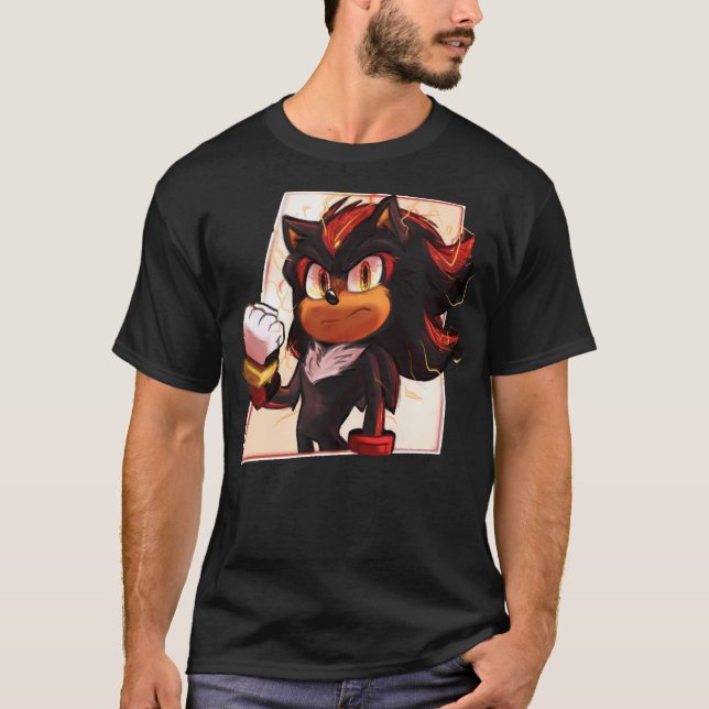 Skugga Hedgehog T Shirt (Framsida)