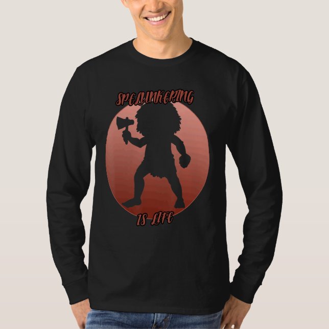 Skugga i en röd cirkel t shirt (Framsida)