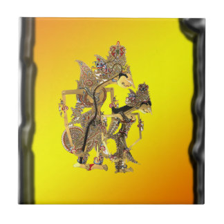 Skugga indonesiska dockor kakelplatta