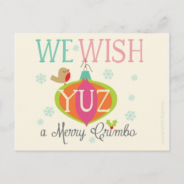 Skugga julkort helg vykort (Framsida)