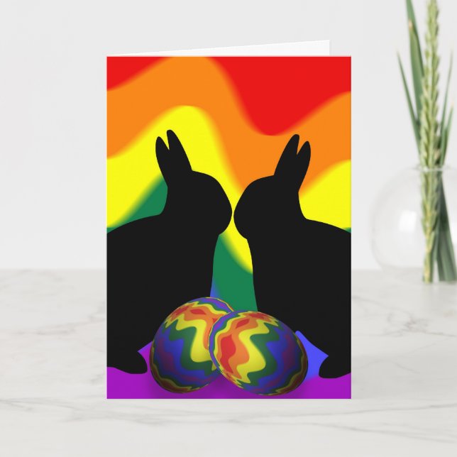 Skugga kaniner helgkort (Framsida)