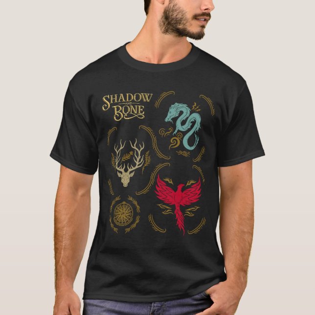 Skugga och bena förstärkarna t shirt (Framsida)