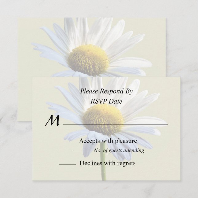 Skugga och ljus för daisy OSA kort (Fram/baksida)