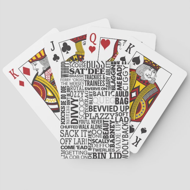 Skugga Ord och fraser Spel Kort (Baksidan)