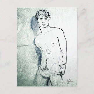 Skugga på väggvykortet vykort