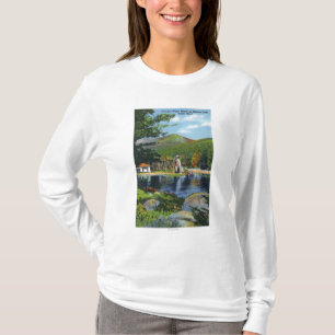 Skugga sjön skjutet över vatten rullar beskådar tee shirt