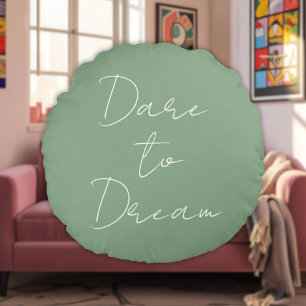 Skugga till Chicen för Dream Inspirational Slay Sa Rund Kudde