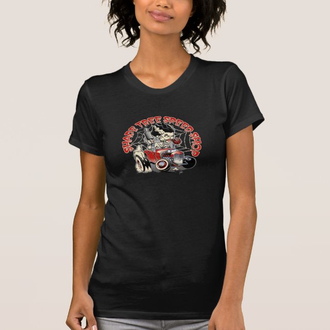 Skugga träd rusar shoppar Helvete-Hagga Tee Shirt (Framsida)