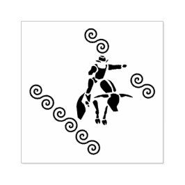 Skugga ut från en Bulls Rider Stämpel