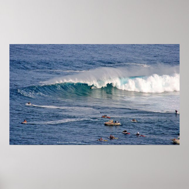 Skugga vid Jaws-fotoutskrift Poster (Framsidan)
