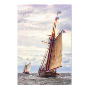 Skugga whaleren fototryck
