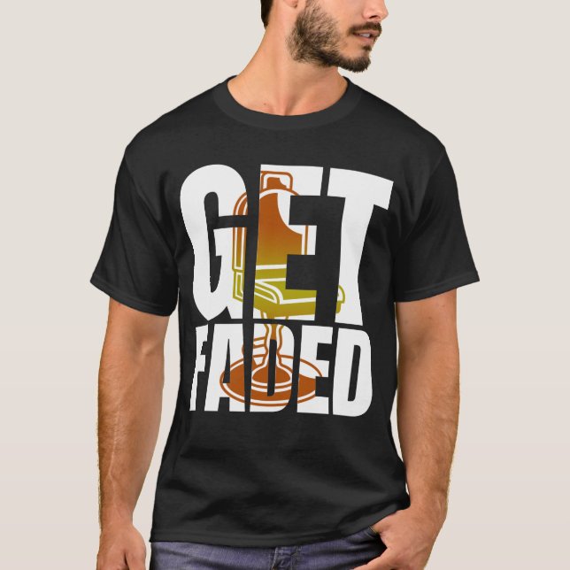 Skuggad barber t shirt (Framsida)