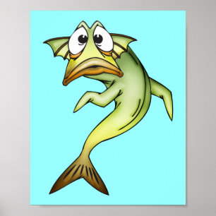 Skuggad fisk poster