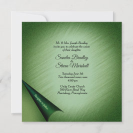 Skuggad Grönt Vrid sidan Inbjudningar