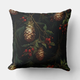 Skuggad julklapp botaniskt kudde