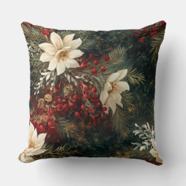 Skuggad julklapp botaniskt kudde