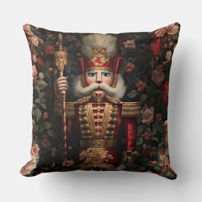 Skuggad julklapp botaniskt kudde (Framsida)