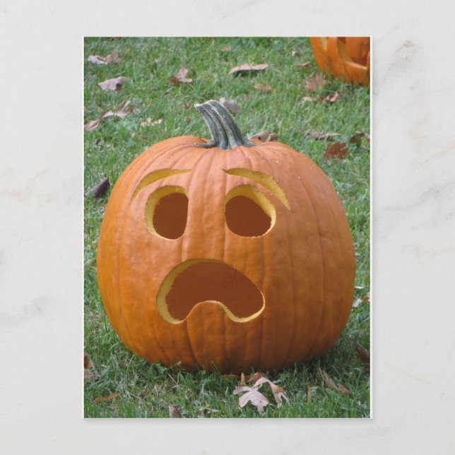 Skuggad Pumpkin Vykort (Framsida)