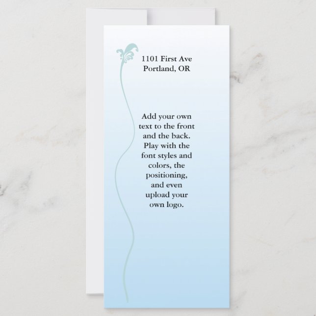 Skuggad Rosa med Fleur de lis-linje (Framsida)