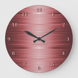 Skuggad ruby Red Wall Clock Stor Klocka