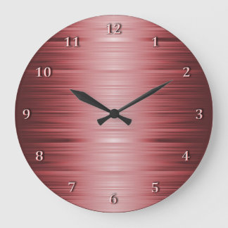 Skuggad ruby Red Wall Clock Stor Klocka