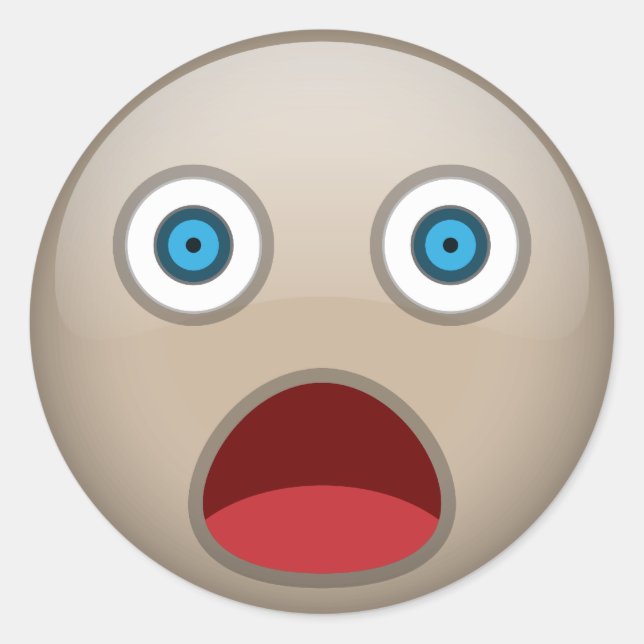 Skuggad Runt Klistermärke (Framsida)