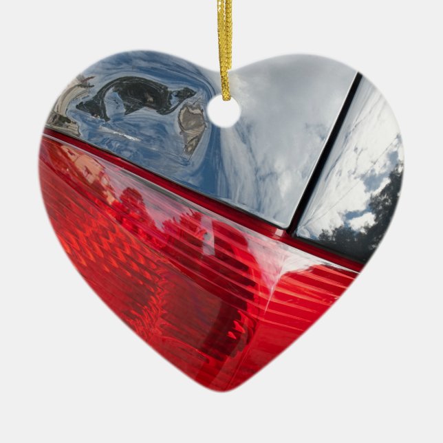 Skuggad svensk julgransprydnad keramik (Framsidan)