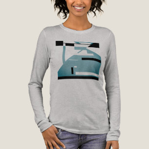 Skuggad Teal Svart Tribal Art Mosaik Abstrakt Moti T Shirt