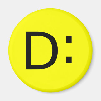 Skuggad uttryckssymbol magnet