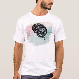 Skuggade den gamla hudbuggen på Multi-Färg T Shirt