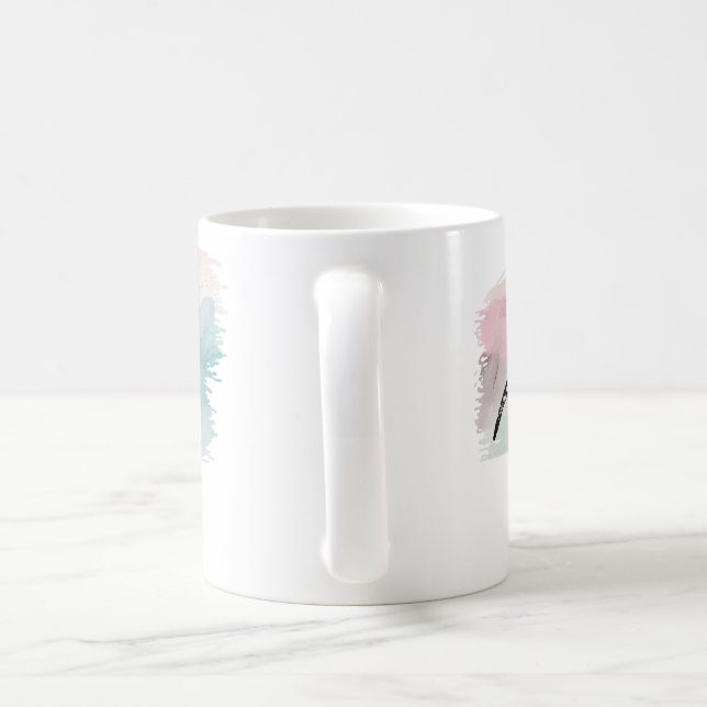 Skuggade den gamla skinktimmersnummen Multi-Färg Kaffemugg (Handtag)
