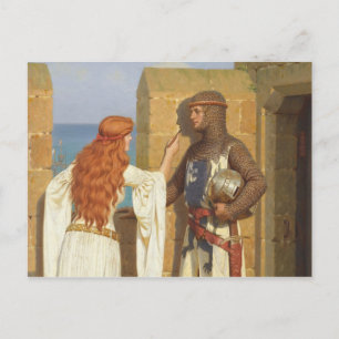 Skuggan, c. 1909 av Edmund Leighton Vykort