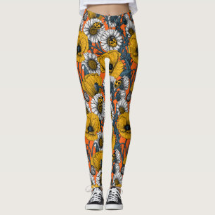 Skuggan i gult och blått leggings