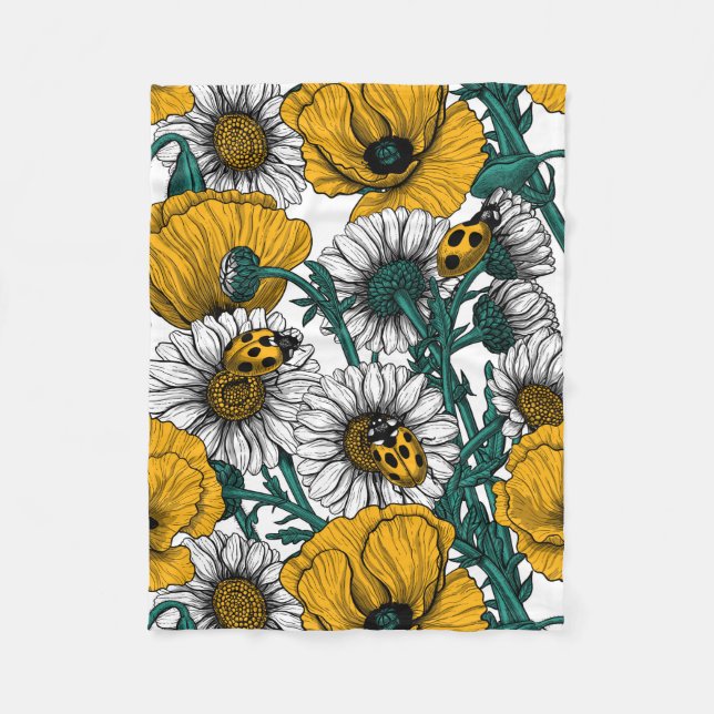 Skuggan i gulten fleecefilt (Framsidan)